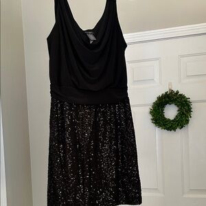 Bisou Bisou Black Sequin Dress